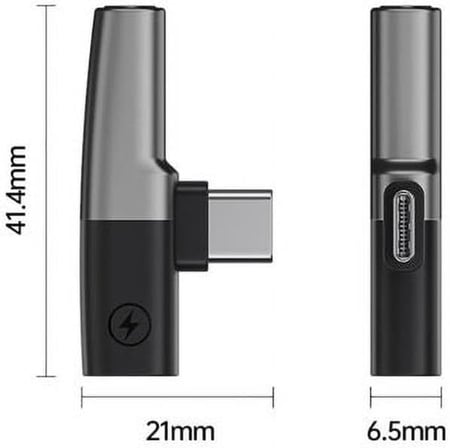 30W Hızlı Şarj Type-c to 3.5 MM Kulaklık Dönüştürücü Çevirici Şarj Kulaklık Adaptörü Type-c to 3.5mm