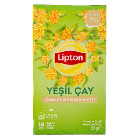5 Adet Lipton Yeşil Çay Osmantus Çiçek Bahçesi