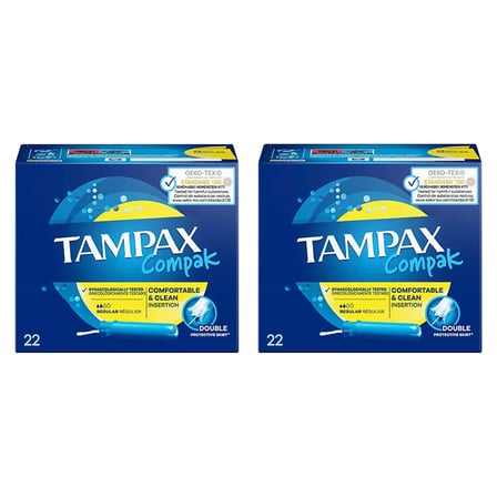3 Adet Tampax Compak Aplikatörlü Normal Tampon