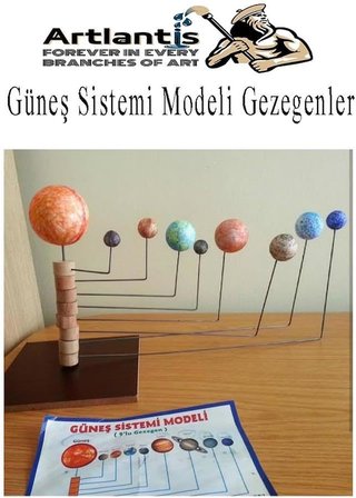 Güneş Sistemi Maketi İçin 9 lu Boyanabilir Strafor Top Seti Gezegenler Modeli Deney Okul Seti Köpük Küre Top