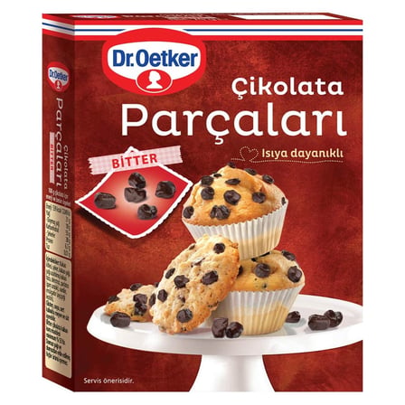 4 Adet Dr.Oetker Bitter Çikolata Parçaları 70 G