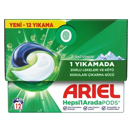5 Adet Ariel PODS® Çamaşır Deterjanı Kapsülü 12'li 219.6 G