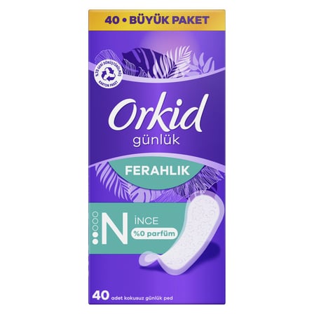 5 Adet Orkid Günlük İnce Ekonomik Normal 40'lı