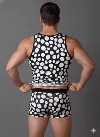 Modi Green Erkek Desenli Tank Top Boxer Takımı