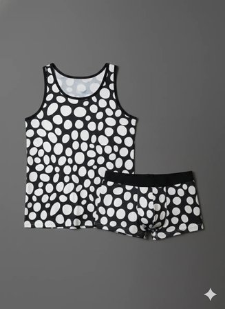 Modi Green Erkek Desenli Tank Top Boxer Takımı