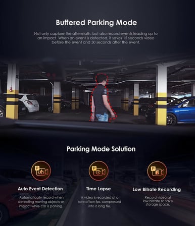 Viofo HK4 A329, A229, T130 ve A119 Mini için Type-C Park Modu Bağlantı Kiti