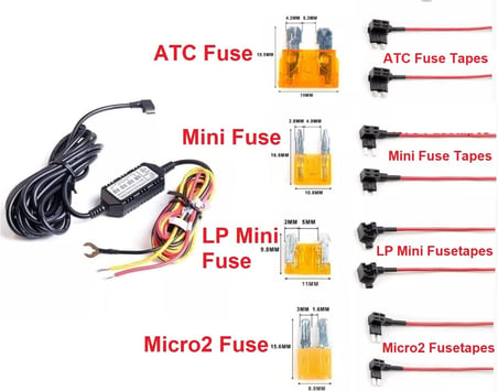 Viofo HK4 A329, A229, T130 ve A119 Mini için Type-C Park Modu Bağlantı Kiti