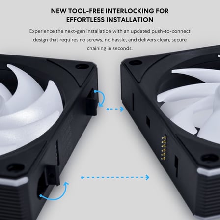 UNI FAN CL Wireless Reverse 3x120 Siyah Kasa Fanı (G99.12RCL1W3B.00)