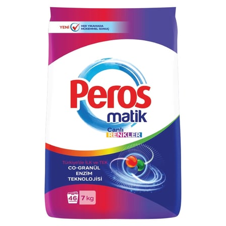 3 Adet Peros Canlı Renkler Toz Deterjan 7 Kg