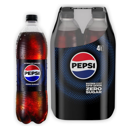 3 Adet Pepsi Zero Sugar Kola 4 x 1 L