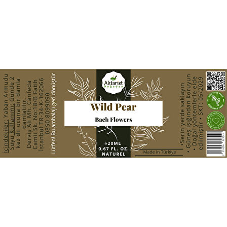 Wild Pear - Bach Flowers Water 20Ml