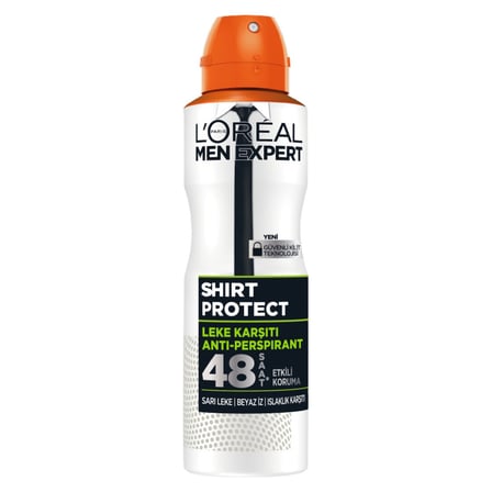 3 Adet L'Oreal Paris Men Expert Shirt Protect Sprey Deodorant 150Ml