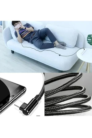 3 Metre Type-C Şarj Kablosu 3M 3 Amper Hızlı USB - TYPE C