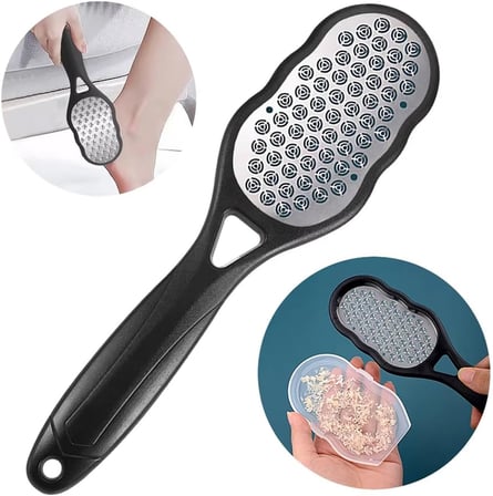 Ayak Törpüsü, Pedikür Nasır ve Topuk Çatlağı, Ölü Deri Temizleme Kullanımına Uygun Ayak Törpüsü, Ergonomik Saplı, Islak ve Kuru Kullanıma Uygun, Paslanmaz Çelik