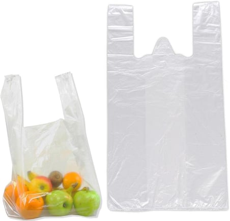 Selfex Rulo Şeffaf Market Poşet Torba - Hışır Atlet Poşet -Küçük Boy - 200 Adet