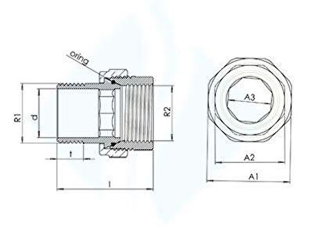 1 1/2 Düz Radyatör Rakoru