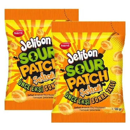 5 Adet Jelibon Sour Patch Kids Şeftali