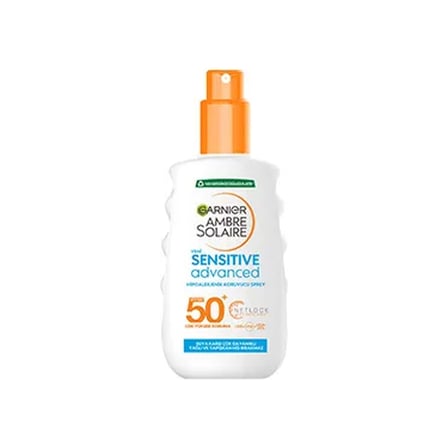 5 Adet Garnier Ambre Solaire Sensitive Advanced Hipoalerjenik Güneş Koruyucu Sprey SPF50+ 150ML