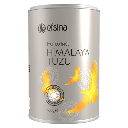 4 Adet Efsina Himalaya Tuzu (İnce) Silindir Kutu 600 G