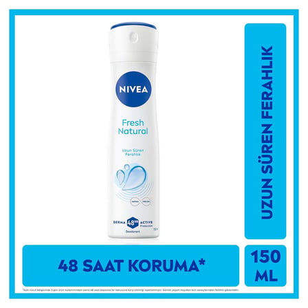 5 Adet Nivea Fresh Sprey Deodorant 150 ml Kadın