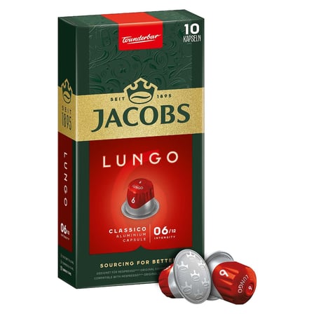 3 Adet Jacobs Lungo 6 Kapsül Kahve 10’Lu
