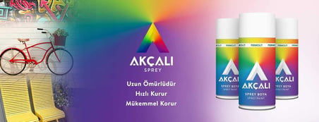 Akçalı 002093 Sprey, Parlak Vernik