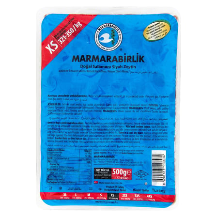 5 Adet Marmarabirlik Extra Zeytin 500 G 321-350 Ad/Kg