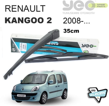 Yeo Renault Kangoo 2 ile Uyumlu Arka Silecek Kolu Ve Süpürgesi 2008-...