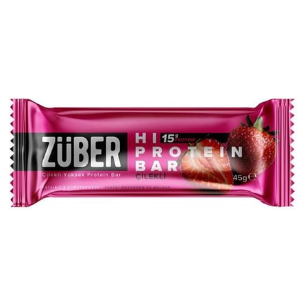 5 Adet Züber Çilekli Hi Protein Bar