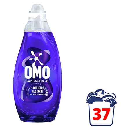 2 Adet Omo Express Fresh Capcanlı Siyahlar 37 Yıkama