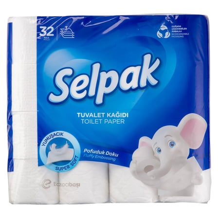 3 Adet Selpak Tuvalet Kağıdı