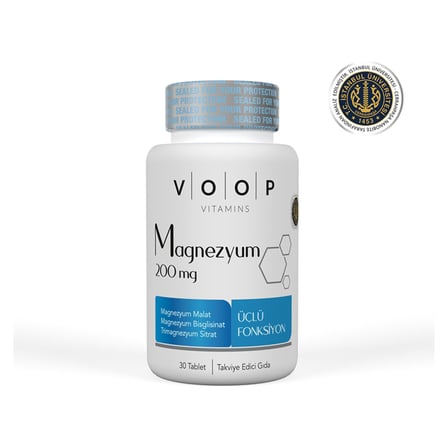 5 Adet Voop Magnezyum 200 Mg 30 Tablet
