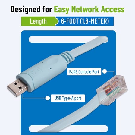 A-5238A Usb Cisco Konsol Consol Rj45 CH340 Kablosu - 1.8 M