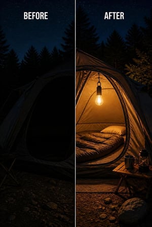 Busstier Type C Şarjlı Kamp Lambası Solar Şarj Destekli Taşınabilir LED Kamp Ampulü Sıcak Işık Modlu Askılı Acil Durum Çadır Lambası Outdoor Gece Lambası