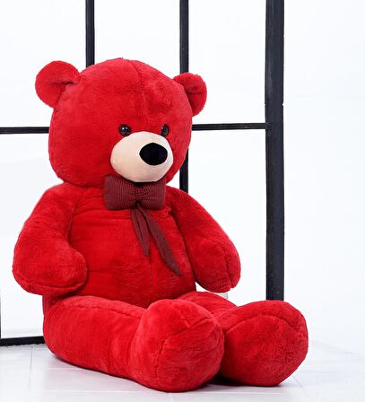 Peluş 120 cm Papyonlu Sevimli  Ayı - Sevgiliye Özel Hediye