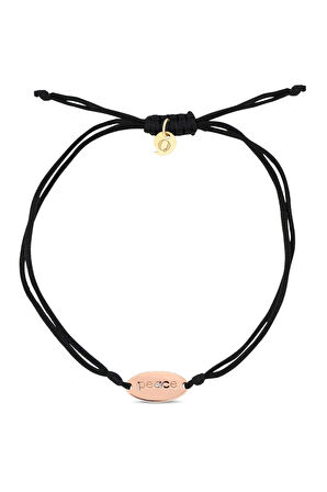 14 Ayar Altın Pırlantalı Peace Bileklik