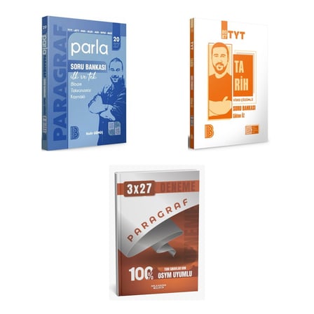 2027 Benim Hocam TYT Paragraf AYT DGS ALES KPSS MSÜ Parla + Tarih Video Çözümlü Soru + Ankapade 3'lü Set