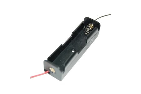 18650 Li-on Pil Yuvası Tekli (1'li) - 3.7V Kablolu Batarya Yuvası