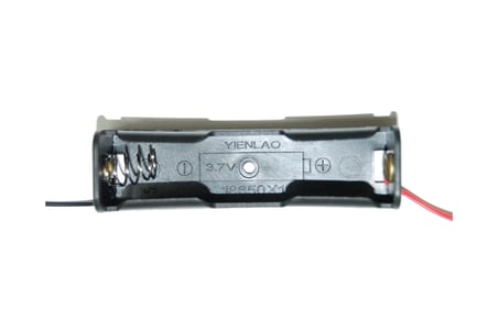 18650 Li-on Pil Yuvası Tekli (1'li) - 3.7V Kablolu Batarya Yuvası