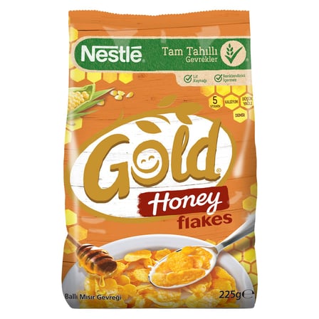 5 Adet Nestle Gold Honey Flakes Mısır Gevreği