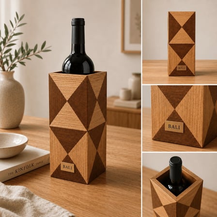 Bali Collection Şaraplık – Dekoratif Şarap Şişesi Standı