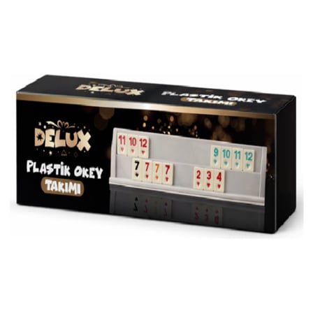 4 Adet Delux Plastik Okey Takımı