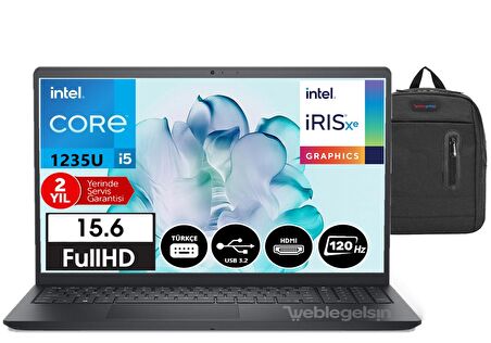 Dell Inspiron15 3520 İntel Core i5-1235U 8gb 1tb Ssd 15,6" Fhd 120Hz Windows11Pro Taşınabilir Bilgisayar INS35202405200935+WeblegelsinÇanta