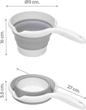 1,2 Litre Katlanabilir Maşrapa – Akordiyon Tasarımlı, Tutma Saplı, Silikon Gövdeli Kamp ve Piknik Maşrapası, Katlanabilir Su Kabı, Taşınabilir ve Yer Kaplamayan Tasarım (Maşrapa)