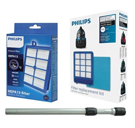  Philips FC9919/07 Marathon  ÇELİK BORU+FİLTRE SETİ Uyumlu