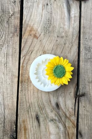 Ayçiçeği Tekli Mum Kalıbı (Silikon) (1 Adet)
