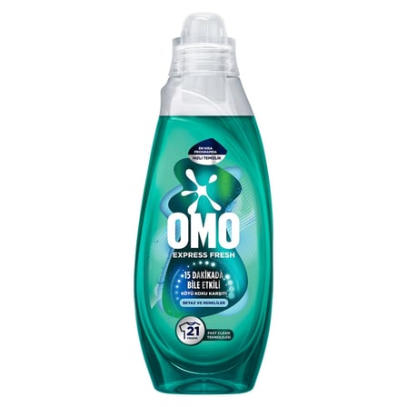 4 Adet Omo Express Fresh  Renkliler ve Beyazlar Sıvı Deterjan 840 Ml