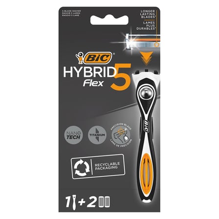 3 Adet BIC Hybrid 5 Flex Sistem Tıraş Bıçağı 1 Sap + Yedek Kartuş