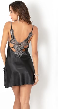 miorre Kısa Bihter Geceliği Yeni Sezon,Siyah M,9906722846952