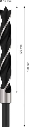 Ahşap Matkap Ucu 15 * 160 mm